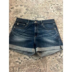 AG The Hailey Boyfriend Roll-Up Jean Shorts